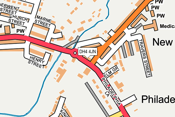 DH4 4JN map - OS OpenMap – Local (Ordnance Survey) DH4 4JN map - OS OpenMap – Local (Ordnance Survey)