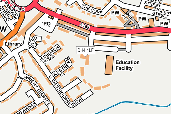 DH4 4LF map - OS OpenMap – Local (Ordnance Survey) DH4 4LF map - OS OpenMap – Local (Ordnance Survey)
