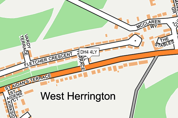 DH4 4LY map - OS OpenMap – Local (Ordnance Survey) DH4 4LY map - OS OpenMap – Local (Ordnance Survey)