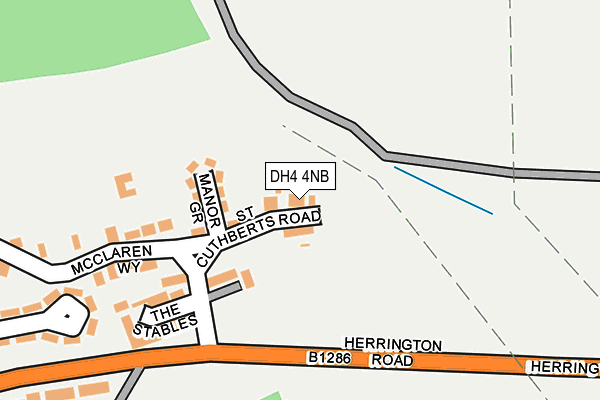 DH4 4NB map - OS OpenMap – Local (Ordnance Survey) DH4 4NB map - OS OpenMap – Local (Ordnance Survey)