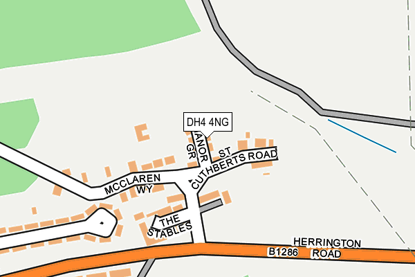 DH4 4NG map - OS OpenMap – Local (Ordnance Survey) DH4 4NG map - OS OpenMap – Local (Ordnance Survey)