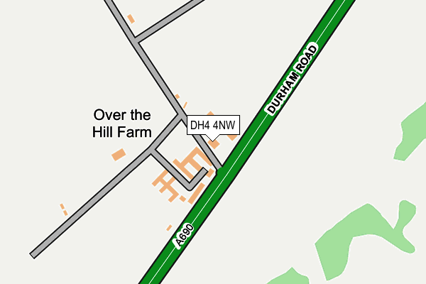 DH4 4NW map - OS OpenMap – Local (Ordnance Survey) DH4 4NW map - OS OpenMap – Local (Ordnance Survey)