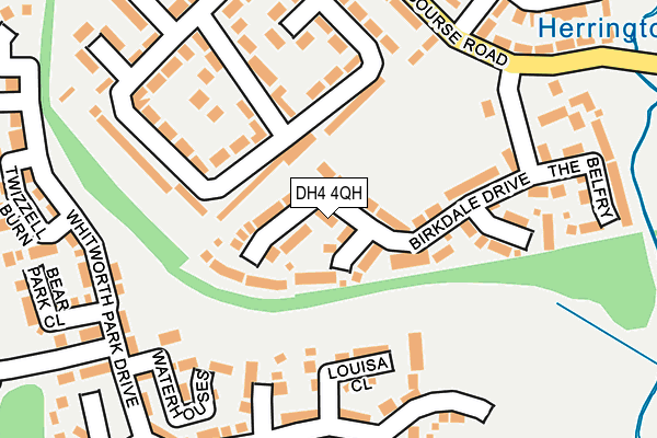 DH4 4QH map - OS OpenMap – Local (Ordnance Survey) DH4 4QH map - OS OpenMap – Local (Ordnance Survey)
