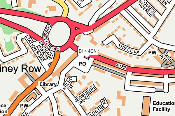 DH4 4QN map - OS OpenMap – Local (Ordnance Survey) DH4 4QN map - OS OpenMap – Local (Ordnance Survey)