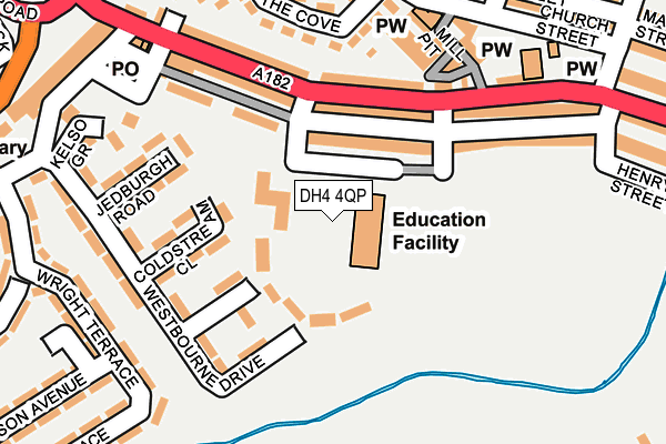 DH4 4QP map - OS OpenMap – Local (Ordnance Survey) DH4 4QP map - OS OpenMap – Local (Ordnance Survey)