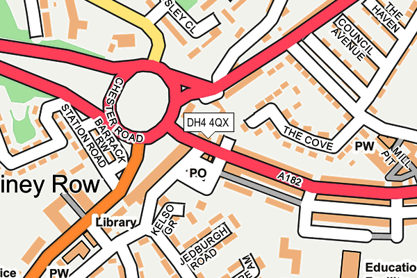 DH4 4QX map - OS OpenMap – Local (Ordnance Survey) DH4 4QX map - OS OpenMap – Local (Ordnance Survey)