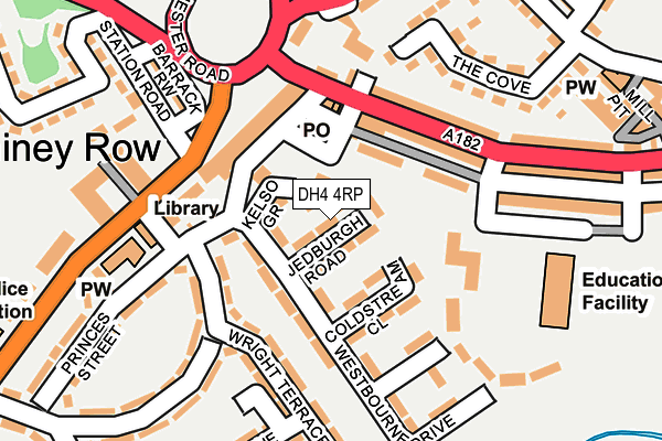 DH4 4RP map - OS OpenMap – Local (Ordnance Survey) DH4 4RP map - OS OpenMap – Local (Ordnance Survey)