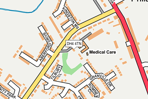 DH4 4TN map - OS OpenMap – Local (Ordnance Survey) DH4 4TN map - OS OpenMap – Local (Ordnance Survey)