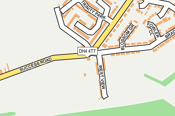DH4 4TT map - OS OpenMap – Local (Ordnance Survey) DH4 4TT map - OS OpenMap – Local (Ordnance Survey)