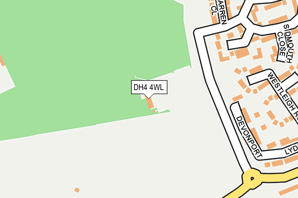 DH4 4WL map - OS OpenMap – Local (Ordnance Survey) DH4 4WL map - OS OpenMap – Local (Ordnance Survey)