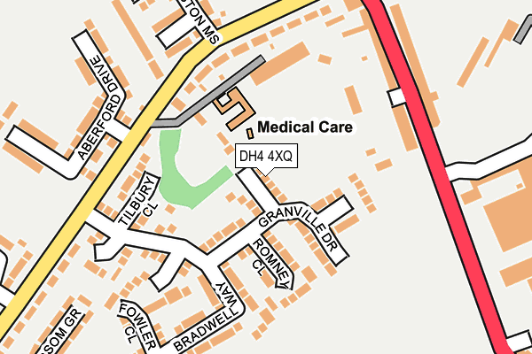 DH4 4XQ map - OS OpenMap – Local (Ordnance Survey) DH4 4XQ map - OS OpenMap – Local (Ordnance Survey)