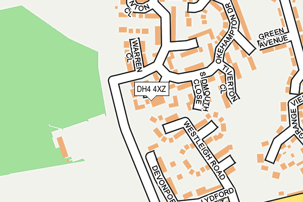 DH4 4XZ map - OS OpenMap – Local (Ordnance Survey) DH4 4XZ map - OS OpenMap – Local (Ordnance Survey)