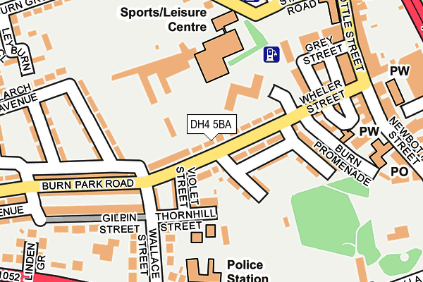 DH4 5BA map - OS OpenMap – Local (Ordnance Survey) DH4 5BA map - OS OpenMap – Local (Ordnance Survey)