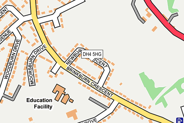 DH4 5HG map - OS OpenMap – Local (Ordnance Survey) DH4 5HG map - OS OpenMap – Local (Ordnance Survey)