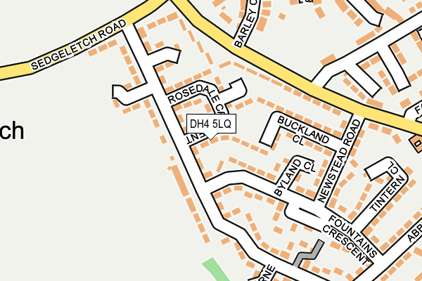 DH4 5LQ map - OS OpenMap – Local (Ordnance Survey) DH4 5LQ map - OS OpenMap – Local (Ordnance Survey)