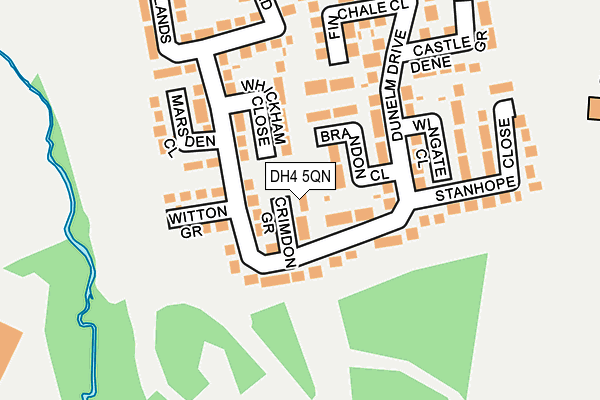 DH4 5QN map - OS OpenMap – Local (Ordnance Survey) DH4 5QN map - OS OpenMap – Local (Ordnance Survey)