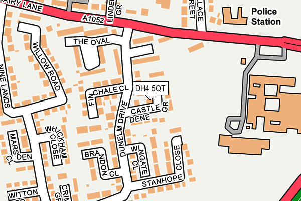 DH4 5QT map - OS OpenMap – Local (Ordnance Survey) DH4 5QT map - OS OpenMap – Local (Ordnance Survey)