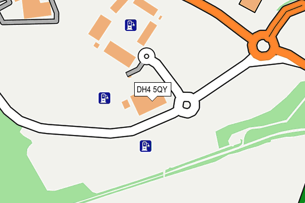 DH4 5QY map - OS OpenMap – Local (Ordnance Survey) DH4 5QY map - OS OpenMap – Local (Ordnance Survey)