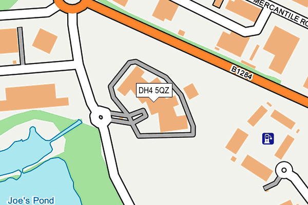 DH4 5QZ map - OS OpenMap – Local (Ordnance Survey) DH4 5QZ map - OS OpenMap – Local (Ordnance Survey)
