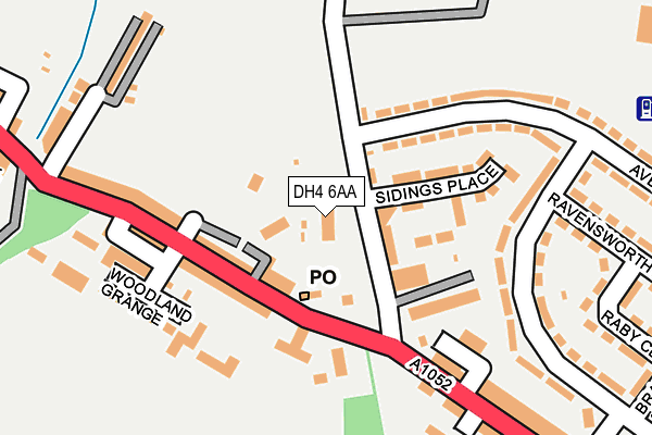 DH4 6AA map - OS OpenMap – Local (Ordnance Survey) DH4 6AA map - OS OpenMap – Local (Ordnance Survey)