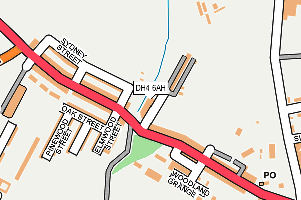 DH4 6AH map - OS OpenMap – Local (Ordnance Survey) DH4 6AH map - OS OpenMap – Local (Ordnance Survey)