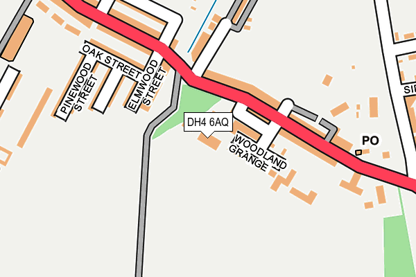 DH4 6AQ map - OS OpenMap – Local (Ordnance Survey) DH4 6AQ map - OS OpenMap – Local (Ordnance Survey)