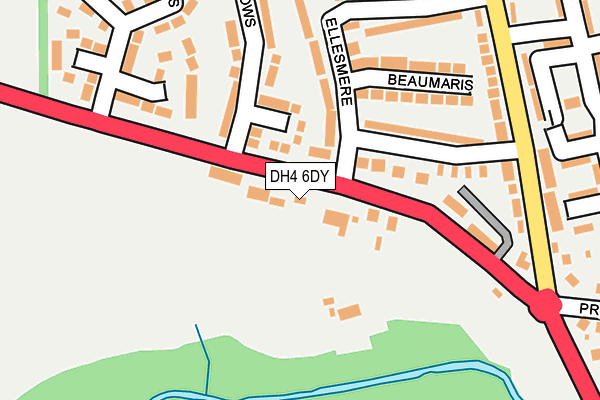 DH4 6DY map - OS OpenMap – Local (Ordnance Survey) DH4 6DY map - OS OpenMap – Local (Ordnance Survey)
