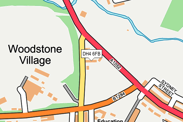 DH4 6FB map - OS OpenMap – Local (Ordnance Survey) DH4 6FB map - OS OpenMap – Local (Ordnance Survey)