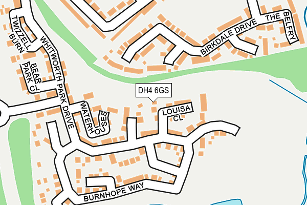 DH4 6GS map - OS OpenMap – Local (Ordnance Survey) DH4 6GS map - OS OpenMap – Local (Ordnance Survey)