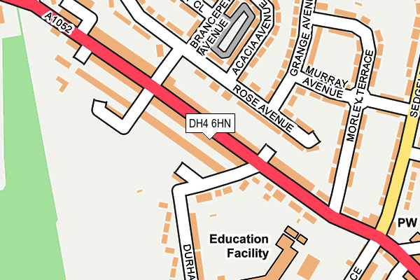 DH4 6HN map - OS OpenMap – Local (Ordnance Survey) DH4 6HN map - OS OpenMap – Local (Ordnance Survey)