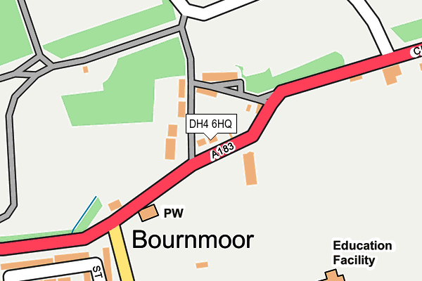 DH4 6HQ map - OS OpenMap – Local (Ordnance Survey) DH4 6HQ map - OS OpenMap – Local (Ordnance Survey)