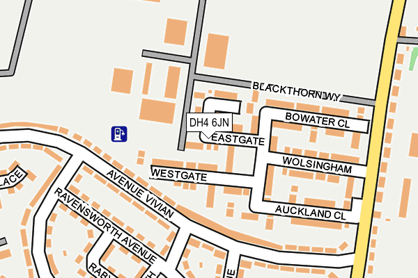 DH4 6JN map - OS OpenMap – Local (Ordnance Survey) DH4 6JN map - OS OpenMap – Local (Ordnance Survey)