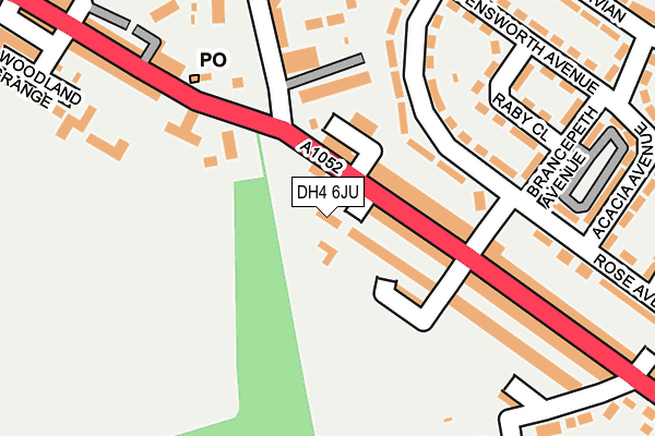 DH4 6JU map - OS OpenMap – Local (Ordnance Survey) DH4 6JU map - OS OpenMap – Local (Ordnance Survey)