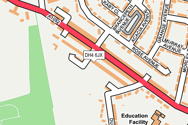 DH4 6JX map - OS OpenMap – Local (Ordnance Survey) DH4 6JX map - OS OpenMap – Local (Ordnance Survey)