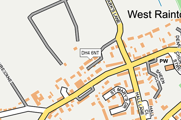 DH4 6NT map - OS OpenMap – Local (Ordnance Survey) DH4 6NT map - OS OpenMap – Local (Ordnance Survey)