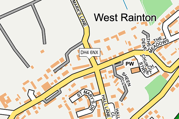 DH4 6NX map - OS OpenMap – Local (Ordnance Survey) DH4 6NX map - OS OpenMap – Local (Ordnance Survey)