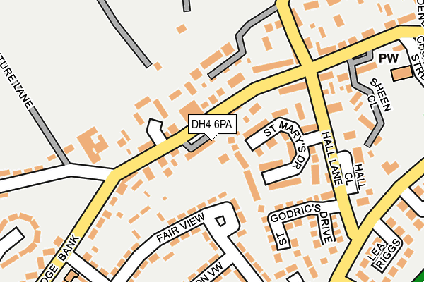 DH4 6PA map - OS OpenMap – Local (Ordnance Survey) DH4 6PA map - OS OpenMap – Local (Ordnance Survey)