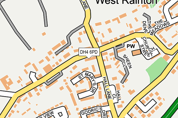 DH4 6PD map - OS OpenMap – Local (Ordnance Survey) DH4 6PD map - OS OpenMap – Local (Ordnance Survey)