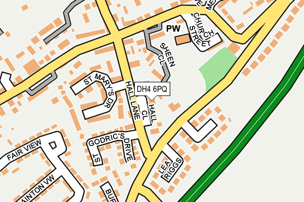 DH4 6PQ map - OS OpenMap – Local (Ordnance Survey) DH4 6PQ map - OS OpenMap – Local (Ordnance Survey)