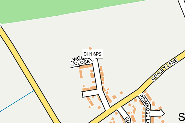 DH4 6PS map - OS OpenMap – Local (Ordnance Survey) DH4 6PS map - OS OpenMap – Local (Ordnance Survey)