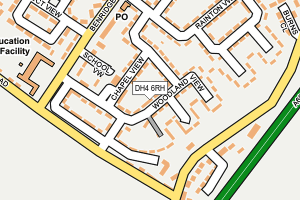 DH4 6RH map - OS OpenMap – Local (Ordnance Survey) DH4 6RH map - OS OpenMap – Local (Ordnance Survey)