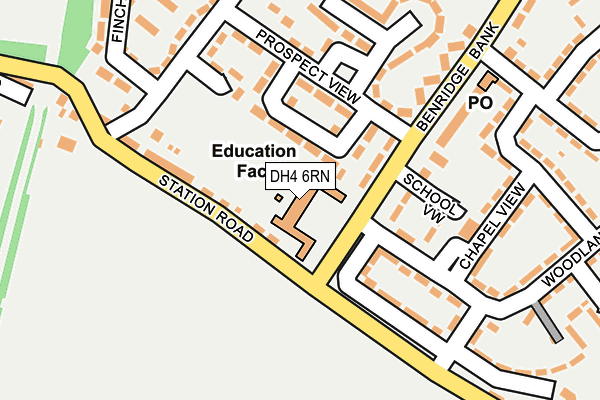 DH4 6RN map - OS OpenMap – Local (Ordnance Survey) DH4 6RN map - OS OpenMap – Local (Ordnance Survey)