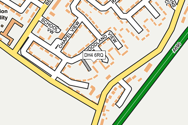 DH4 6RQ map - OS OpenMap – Local (Ordnance Survey) DH4 6RQ map - OS OpenMap – Local (Ordnance Survey)