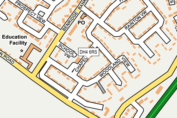 DH4 6RS map - OS OpenMap – Local (Ordnance Survey) DH4 6RS map - OS OpenMap – Local (Ordnance Survey)