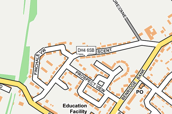 DH4 6SB map - OS OpenMap – Local (Ordnance Survey) DH4 6SB map - OS OpenMap – Local (Ordnance Survey)