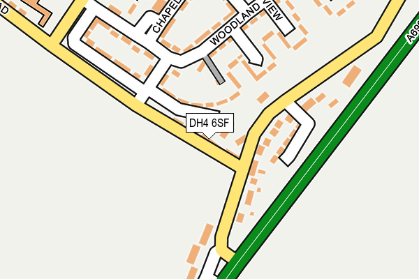 DH4 6SF map - OS OpenMap – Local (Ordnance Survey) DH4 6SF map - OS OpenMap – Local (Ordnance Survey)