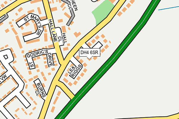 DH4 6SR map - OS OpenMap – Local (Ordnance Survey) DH4 6SR map - OS OpenMap – Local (Ordnance Survey)