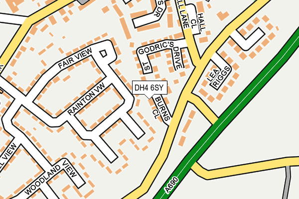 DH4 6SY map - OS OpenMap – Local (Ordnance Survey) DH4 6SY map - OS OpenMap – Local (Ordnance Survey)