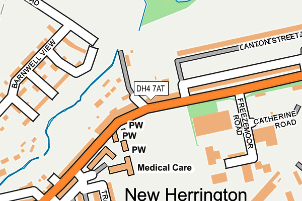 DH4 7AT map - OS OpenMap – Local (Ordnance Survey) DH4 7AT map - OS OpenMap – Local (Ordnance Survey)