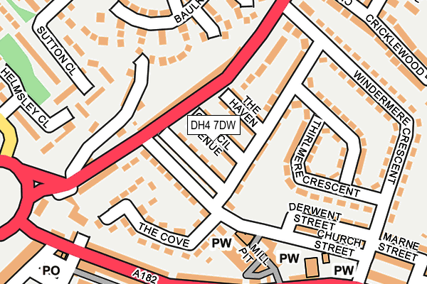 DH4 7DW map - OS OpenMap – Local (Ordnance Survey) DH4 7DW map - OS OpenMap – Local (Ordnance Survey)